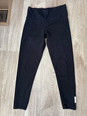 Calvin Klein Black Leggings with Pink Trim